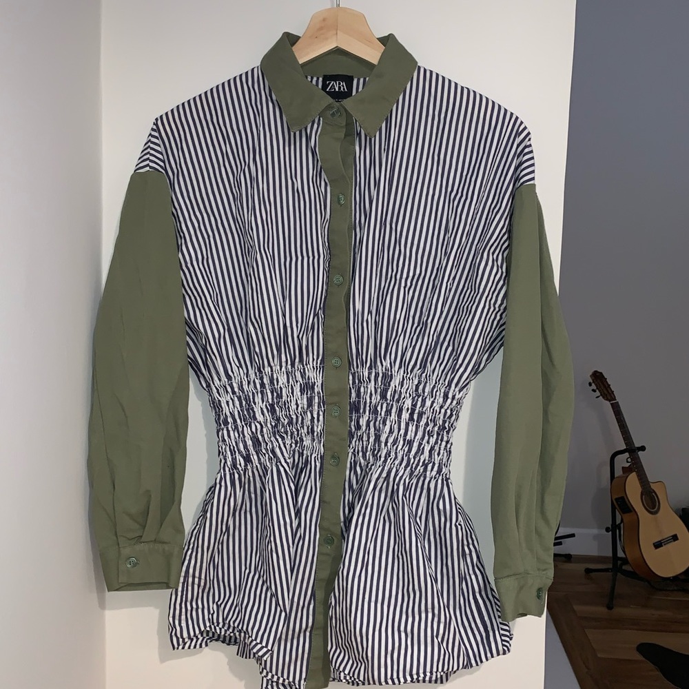 Zara cinched waist top jacket